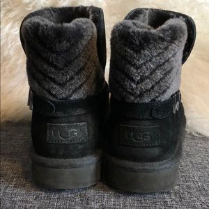 Black ankle height UGGs